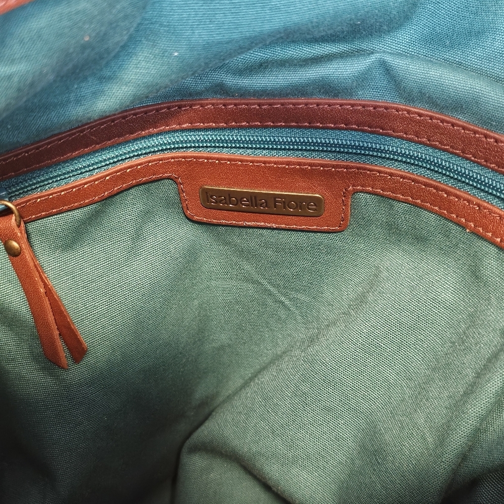 Isabella Foria RARE Turquoise Beaded Bohemian Suzani Carina Large Hobo Bag - Picture 8 of 16